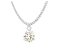 Clear gem white gold necklace MAIN